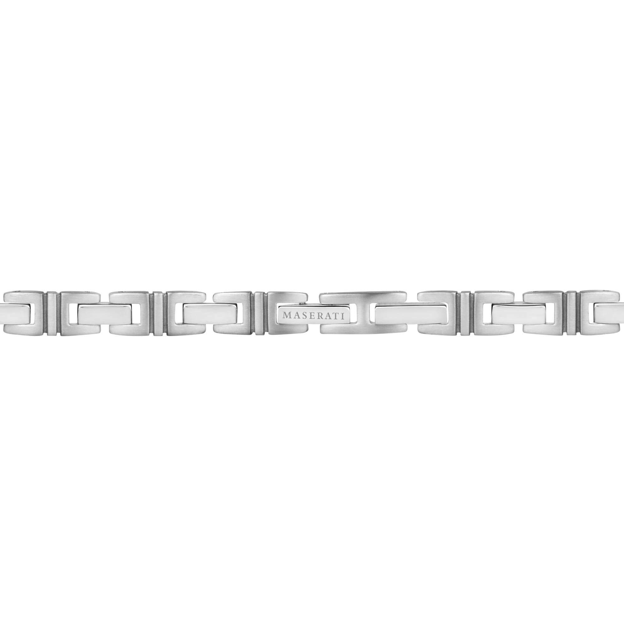 Maserati Bracciale da uomo, Collezione Jewels, lunghezza 21 cm, in acciaio - JM218AMF03