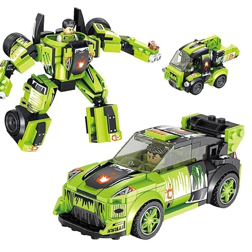 Fxxwjp 3 In 1 Building Block Boys' Toy Set,Robot Building Toy Set,Stem Transforming Robot Building Playset,Best Gifts For 12-15 Yrs Boys (Green) #TOP30