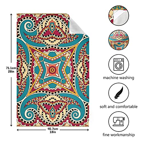 Floral Paisley Dish Towels For Kitchen Soft Tea Towel Set Of 4 Absorbent Dishcloths Hand Towels For Drying Dish Cloths 28" X 18" #TOP2