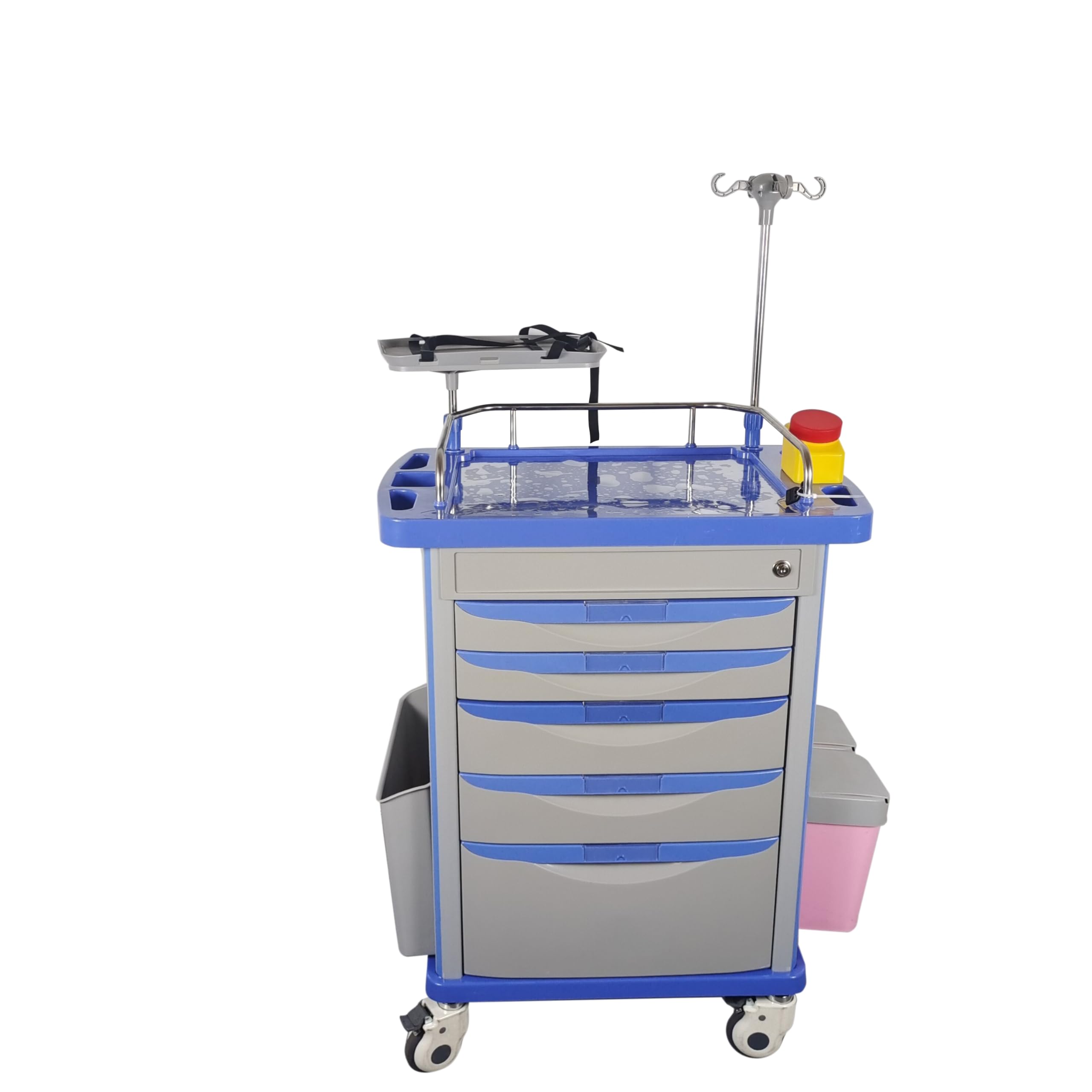 Carrello di emergenza con 5 cassetti Mobile Emergency Trolley Crash Car