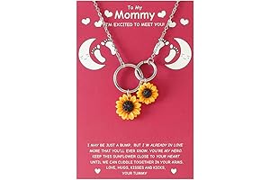 Mama-to-Be Sunflower Necklace: A Cherished Symbol of Love and Nurturing