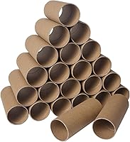 Bargain Paradise 30 Pack Thick Cardboard Craft Tubes 1.57x3.9in Brown - Sturdy Rolls for DIY Crafts, School & Scout Projects