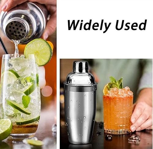 Miniatura 5 de TOEWOE Juego de coctelera de acero inoxidable con soporte, juego de herramientas de barra de 12 piezas, accesorios de bar, herramientas de bar