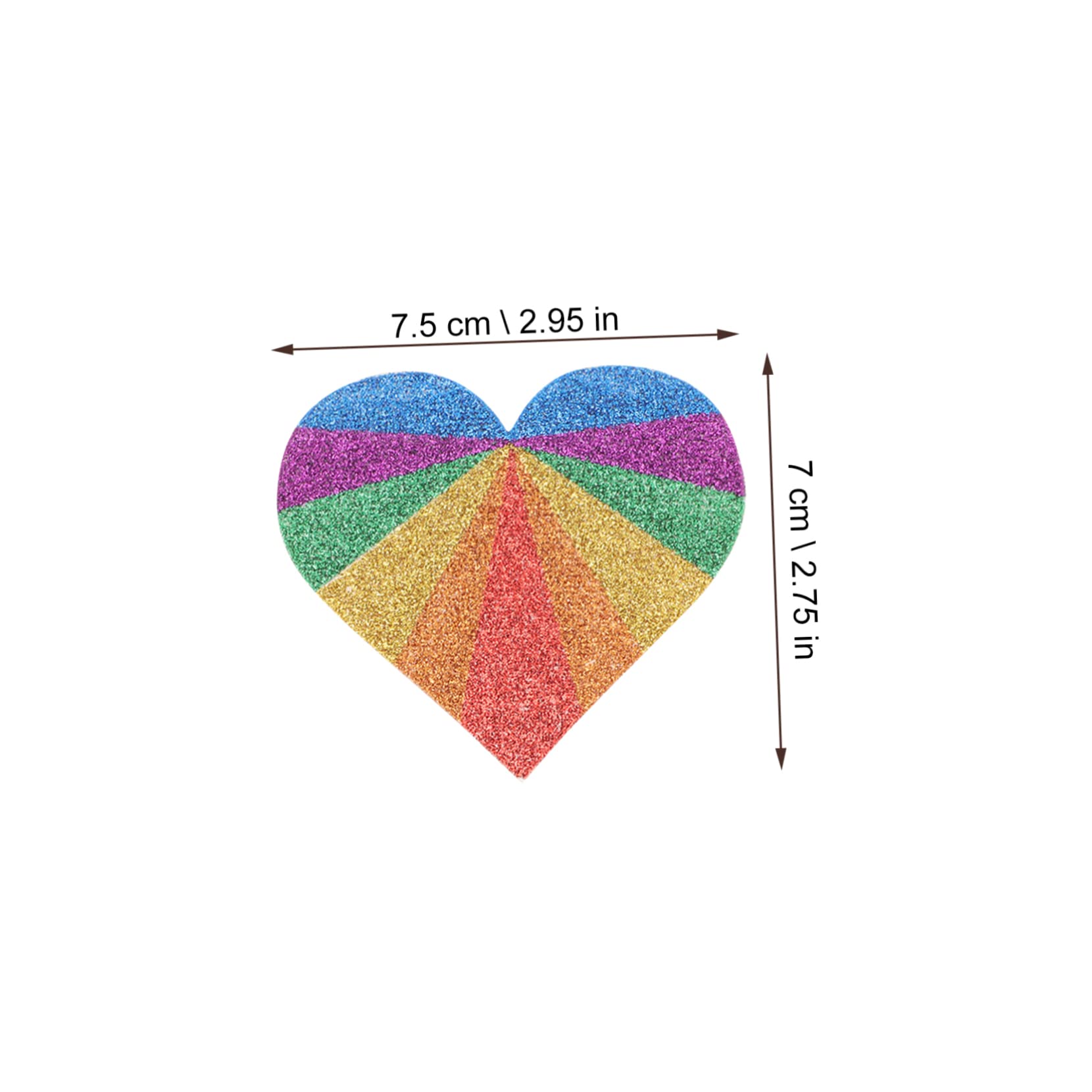 Healeved 8pezzi Adesivi Glitterati Rainbow Per Pride Day Da Decorazioni Per Viso e Corpo Per Feste e Parate Lgbtq