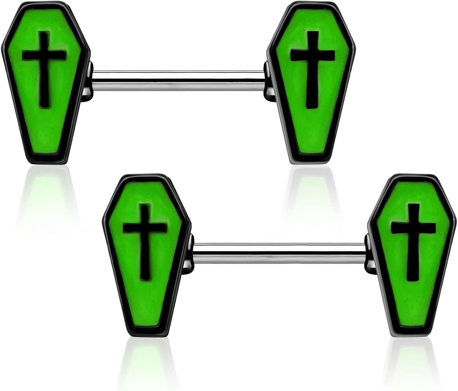 Jewseen Piercing de pezón para pezón para pezón 049oz para mujer piercing para el cuerpo para Halloween