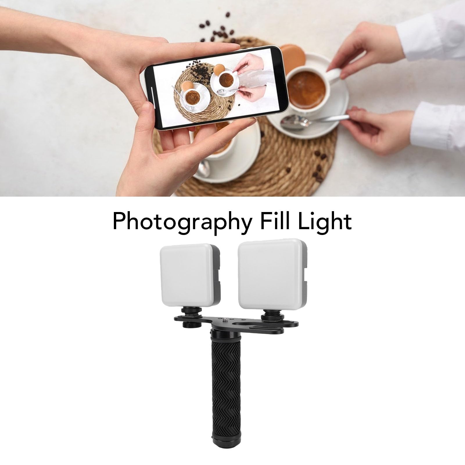 Cryfokt LED Fill Light Set with Adjustable Brightness for Handheld