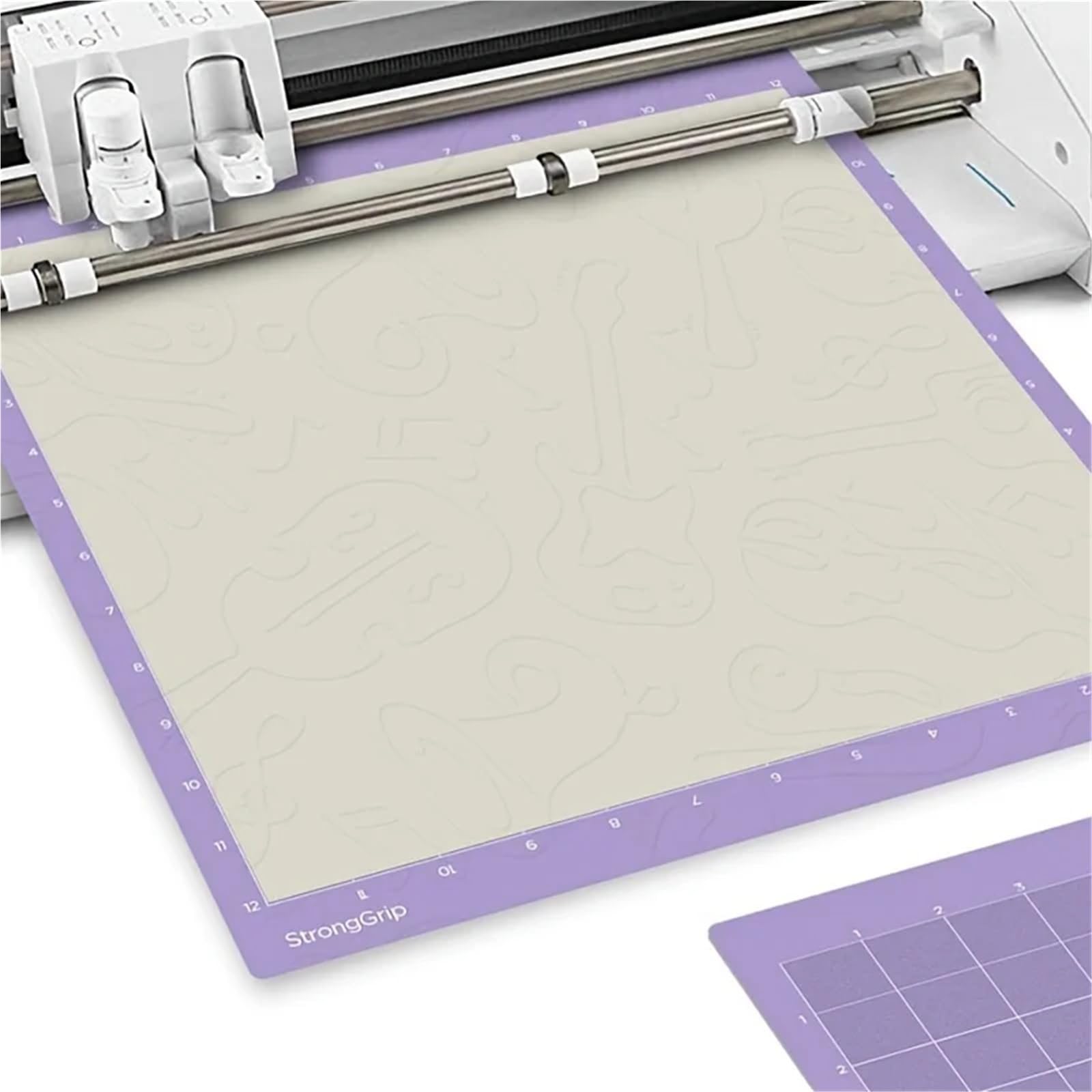 Schneidematte Klebende Schneidematte for 4/3/2/1,12 x Zoll Vinyl (leichter Griff, Standard, starker Griff) Büro(3pcs-3colors)