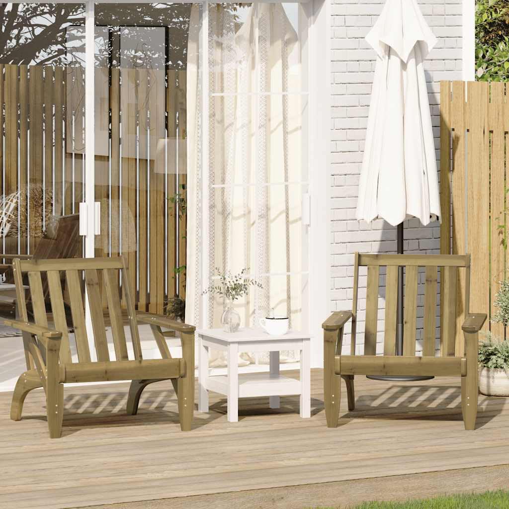 vidaXL Chaises de Jardin Adirondack Lot de 2 75x77x77 cm, Chaise de Jardin, siège de Jardin, Chaise de Patio, Chaise Relax, siège d'extérieur