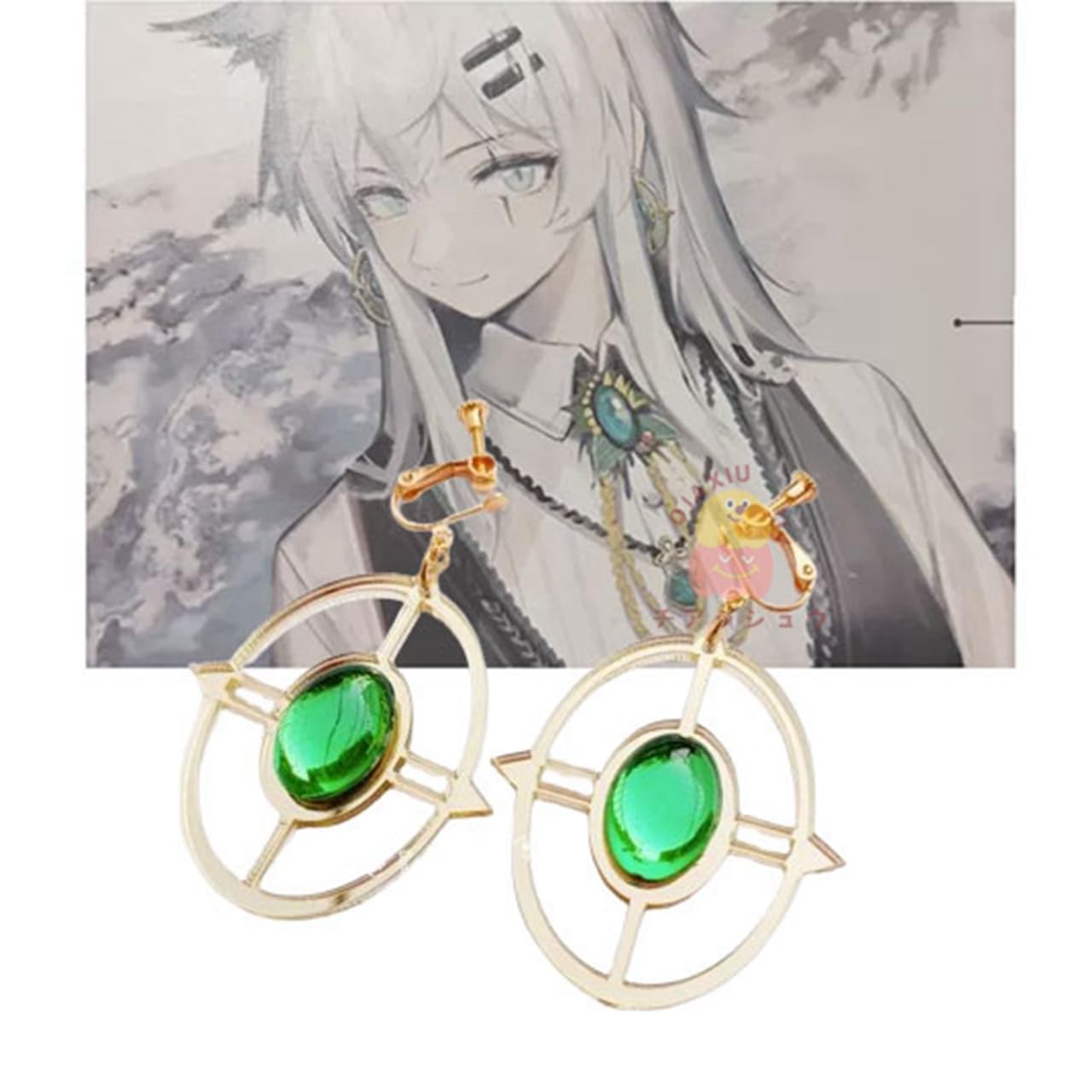 Amazon.co.jp: イヤリング アークナイツ ラップランド 耳飾り ピアス 