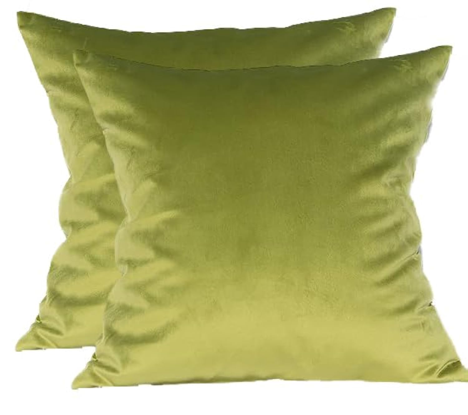 TangDepot 2-Pack Super Soft Velvet Pillow Covers, 20x20 Grass Green — view 25