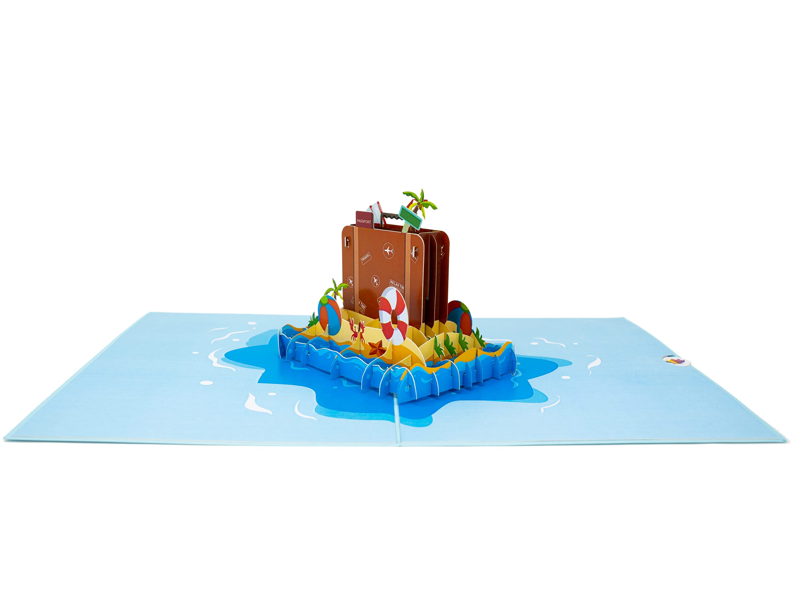 LIMAH® Pop-Up 3D Travel Card/Voucher Card for Holiday Travel, Excursion - Image 3