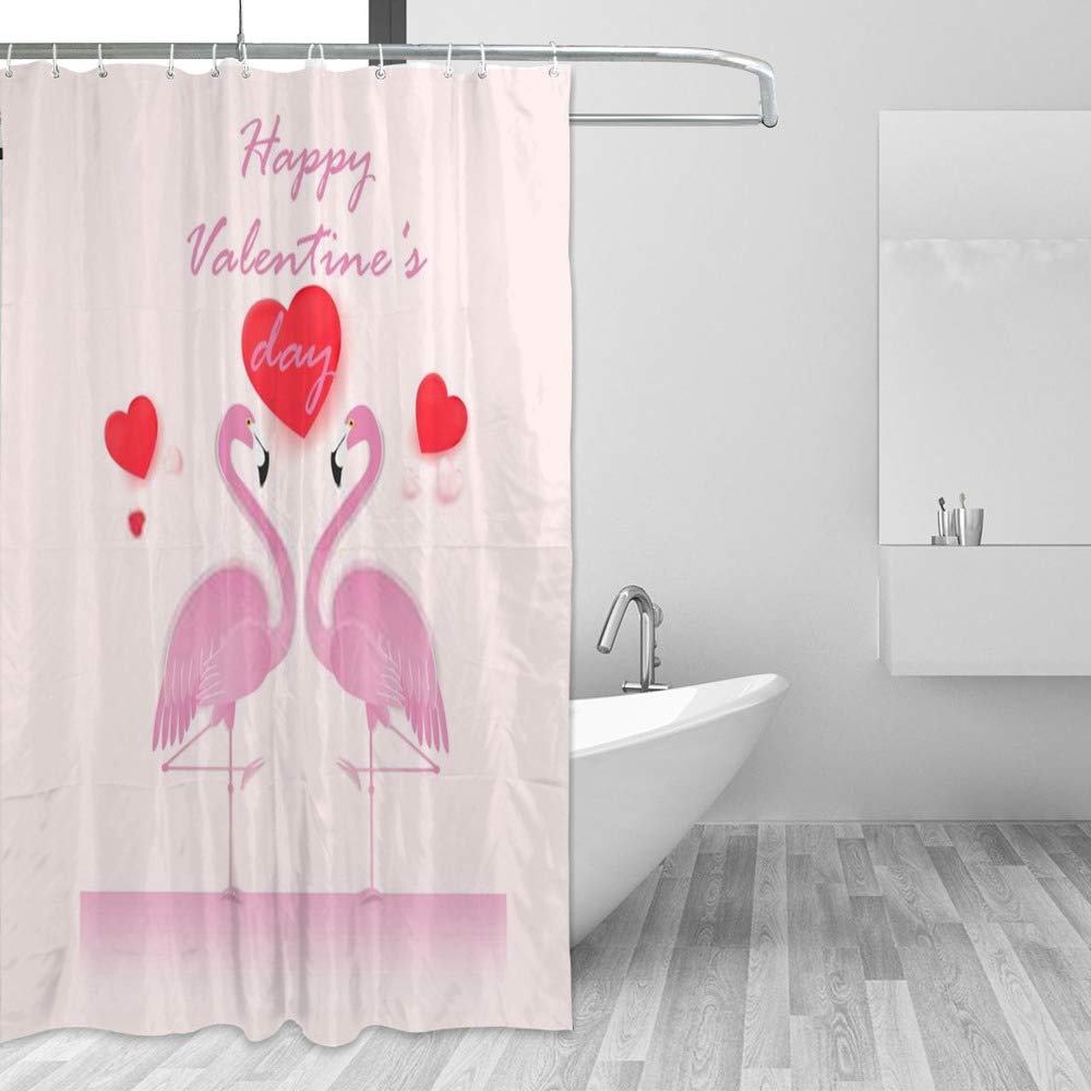 Rideau de douche imperméable en tissu polyester anti moisissure pour baignoire 168x183