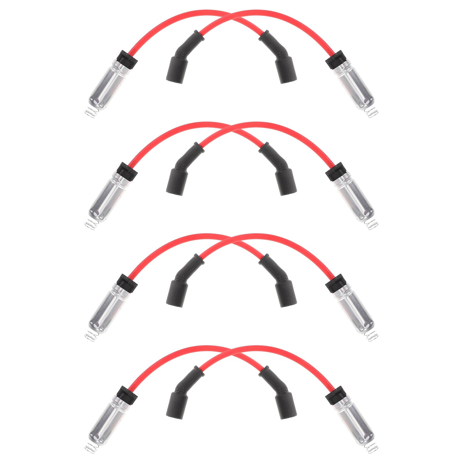 PACKOVE Juego de Cables de Bujías de Encendido para Motor de 8 Cilindros, 8 Piezas, Cables de Alta Temperatura Resistentes, Repuesto para Automóviles, Accesorios de Encendido de Alto