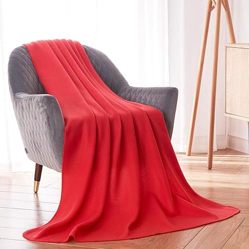 Miniatura 2 de CAI TENG Manta de forro polar rojo a granel para sofá cama, suave, ligera y cálida, manta para niños, acogedora manta decorativa de tela polar de