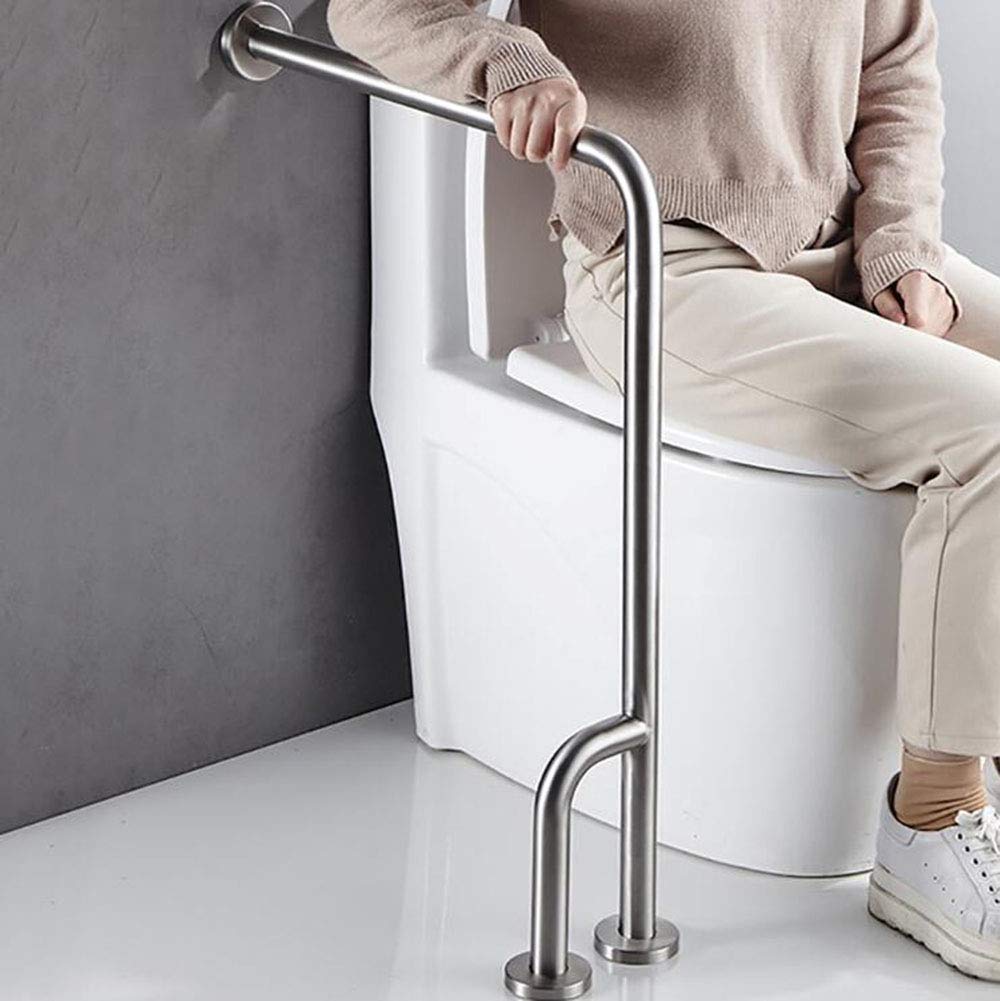 WDSOPK Bathroom Handrail Support Grab Bar Toilet Grab Bar Safety Handicap Bathroom Seat Support, Handicap Rails Grab Bars（Right）