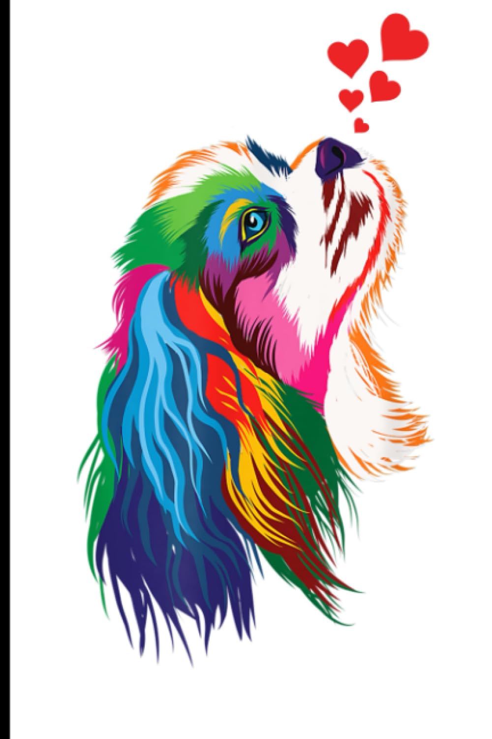 Cute Cavalier King Charles Spaniel Lover Heart: Lined Journal Notebook Cavalier King Charles Spaniel Gifts for Cavalier King Charles lovers | 6" X 9" | 110 Blank Lined