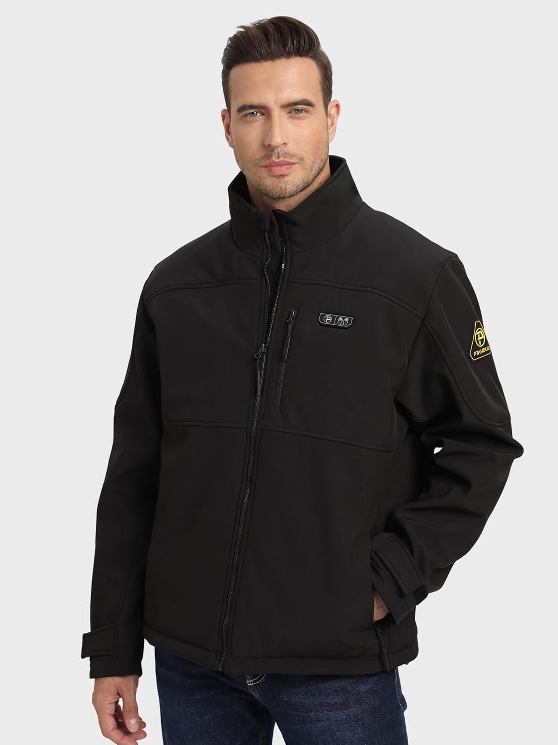 Men's Heated Jackets 5 Heat Zones Battery Pack Included, with Hand Warmer Pocket - Image 7