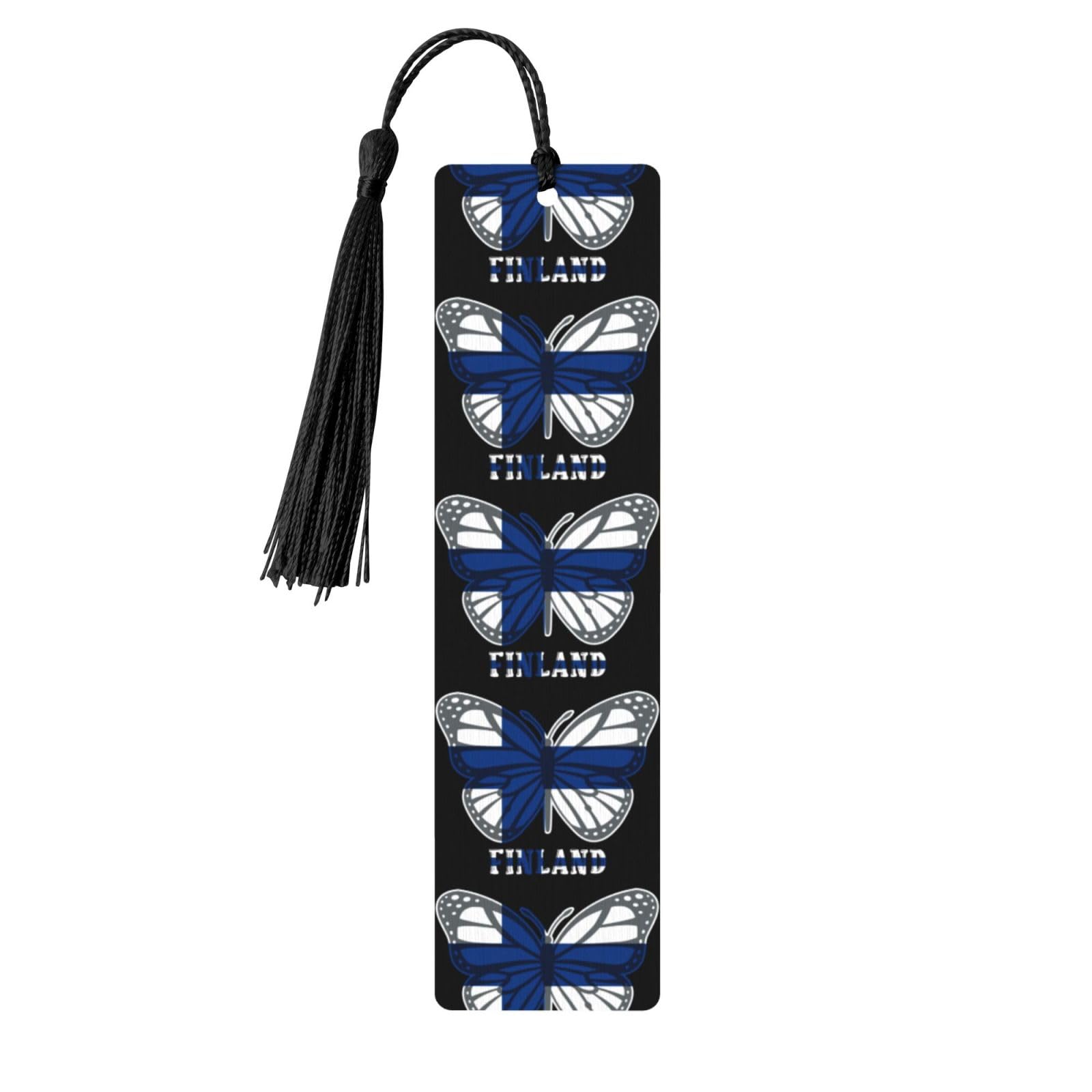 Butterfly Finnish Flag Valentine's Day Gift Bookmark Couple Gift Graduation Bookmark Gift Unisex