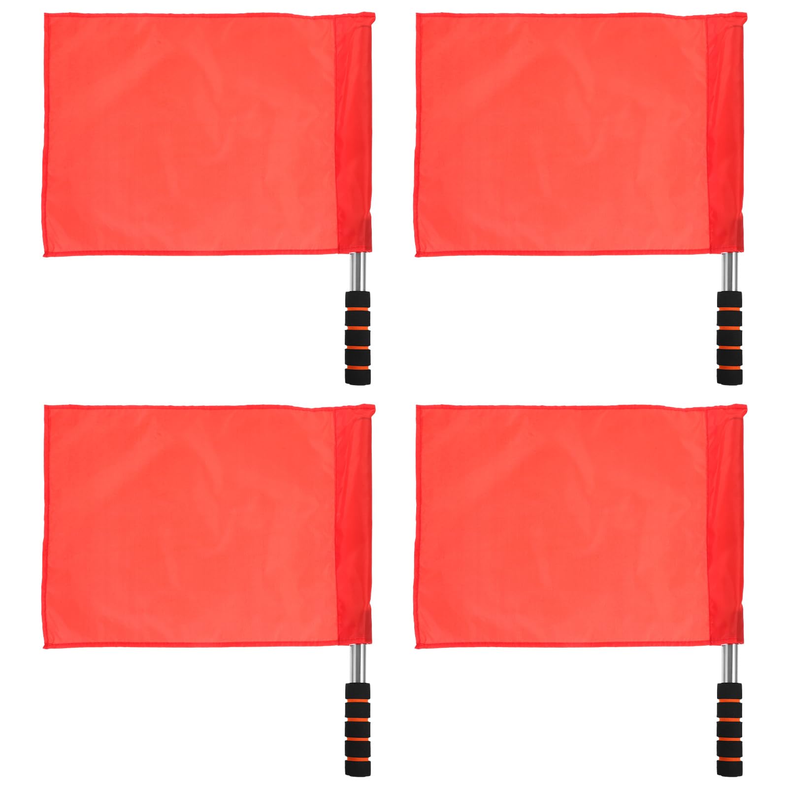 Abaodam 4pcs Red Football Penalty Flags - Portable Referee Flags for Sports Event, 17.72 inches x 14.17 inches