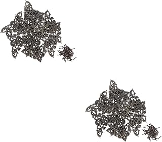 ifundom 24 Peças Protetor De Canto De Notebook Protetor De Canto Protetor De Álbum Retrô Protetor De Canto De Metal Protetor De Canto Protetor De Scrapbooking Sacos De Canto Dobradiça