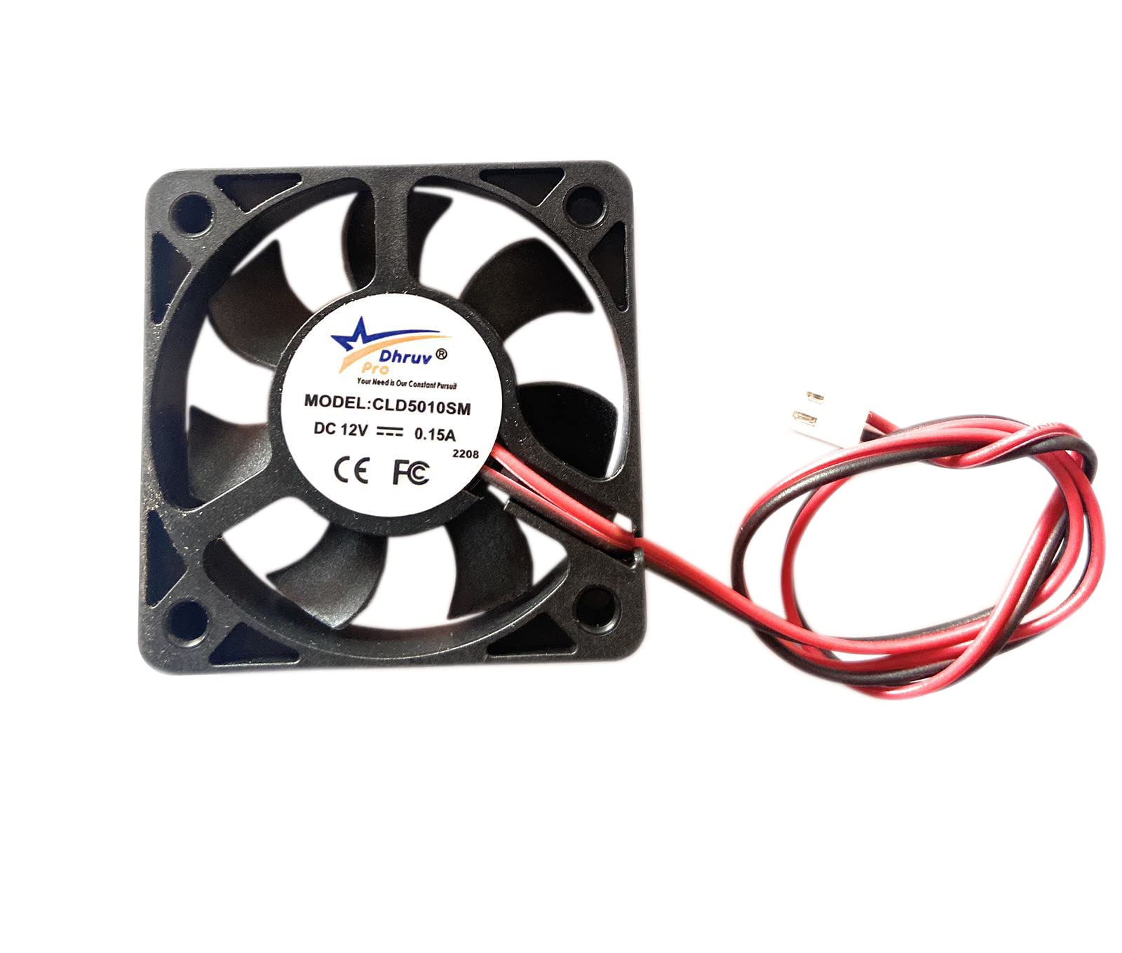 DHRUVPRO 12V Cooling Cabinet Fan Fan Square (12V 50X50X10-MM 2inch 5000-RPM)-picture-28