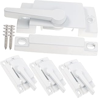 TEMKIN 4pcs Sliding Window Lock Sliding Window Locks Window Locks for Horizontal Sliding Windows Window Locks Window Stoppers for Sliding Windows Window Sash Lock Window Safety Bars