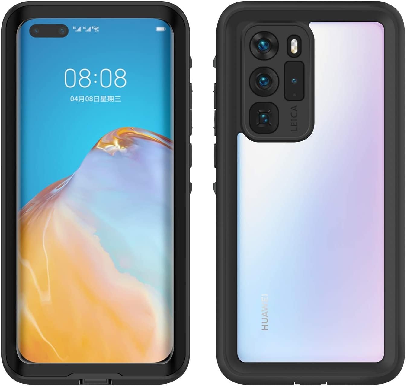 Étui étanche P40 Pro antichoc noir DrPhone IP68 - 8