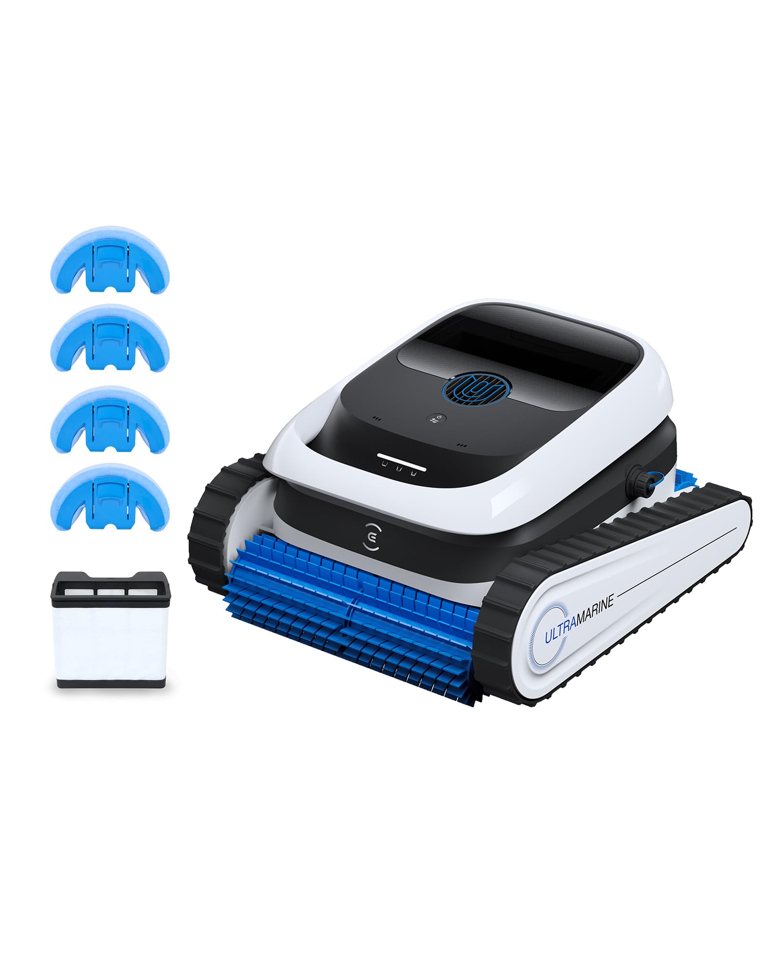 ECOVACS Ultramarine P1 Robot Pulitore Piscine Aspirazione Potenza 4800GPH | Durata batteria: 180 min, Fino a 180 m², Filtro Doppio Strato, Navigazione Intelligente SmartNavi, Controllo con App