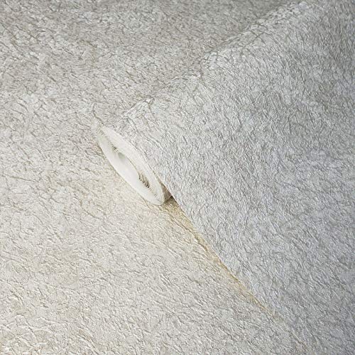 113 sq.ft Rolls Embossed Contemporary Slavyanski Wallpaper Plain Vinyl Non-Woven tan Cream Modern Textured Faux Plaster Solid coverings roll wallcoverings