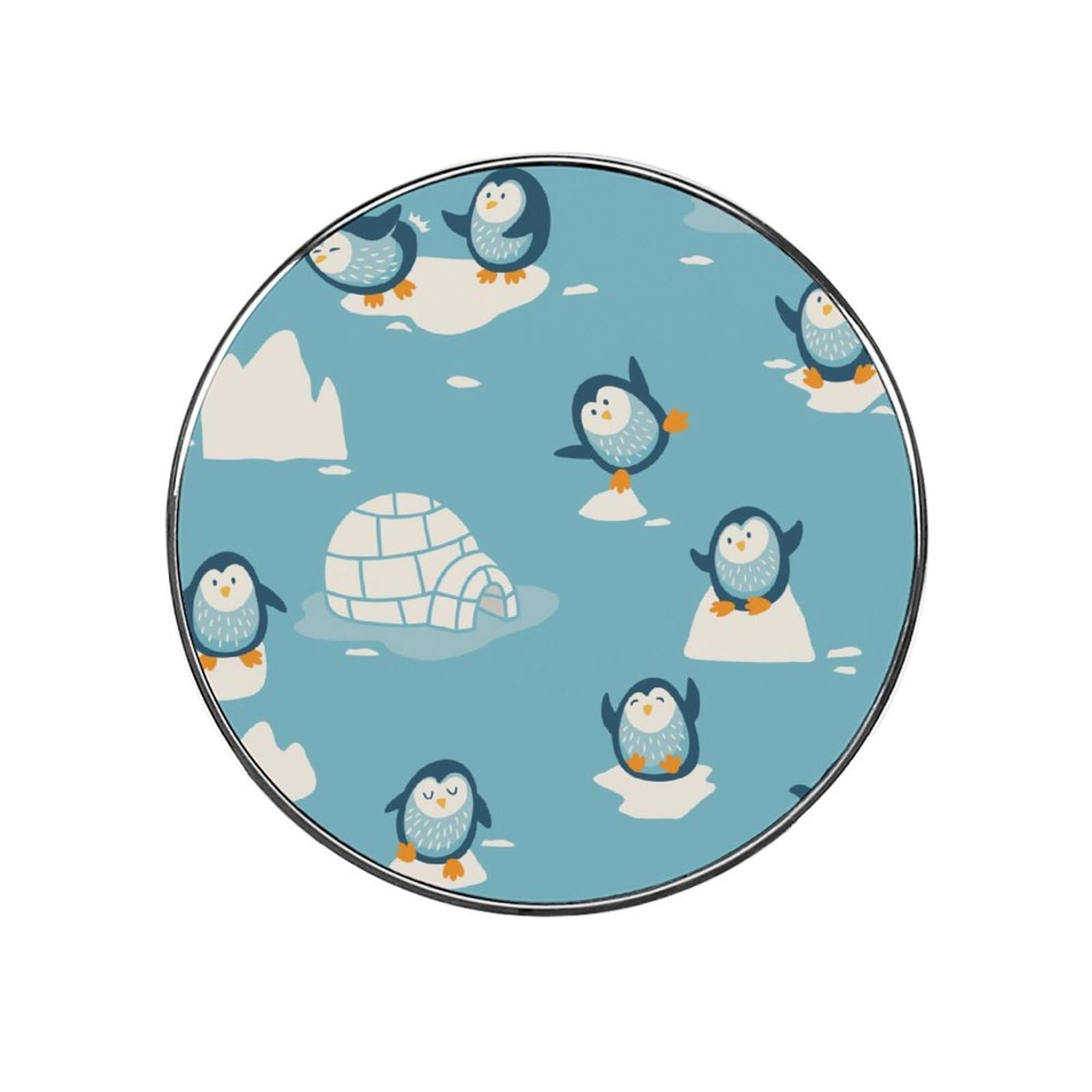 Cartoon Penguin Alloy Fridge Magnet For Office Cabinet Refrigerator Whiteboard Photo