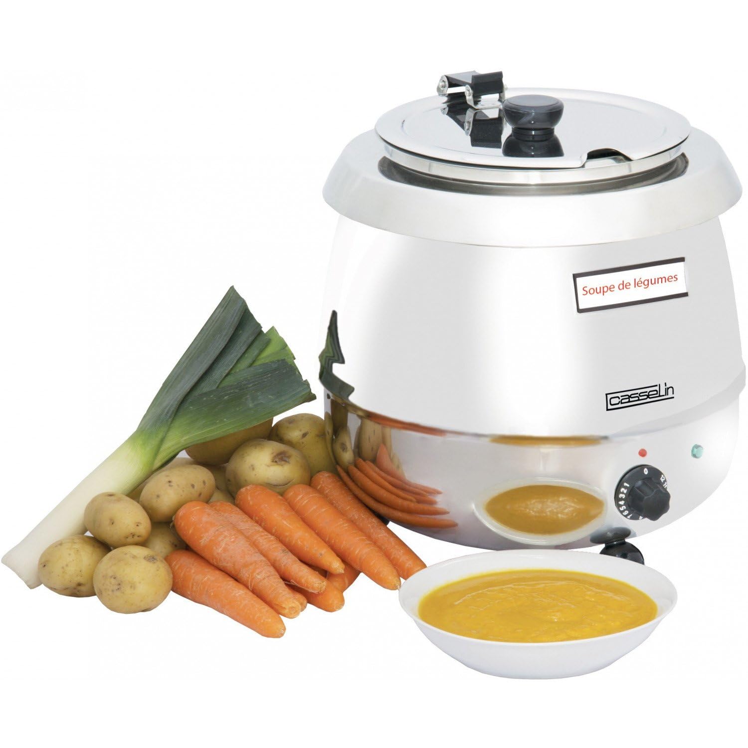 Casselin CMS3 sopera 9 L) Acero Inoxidable