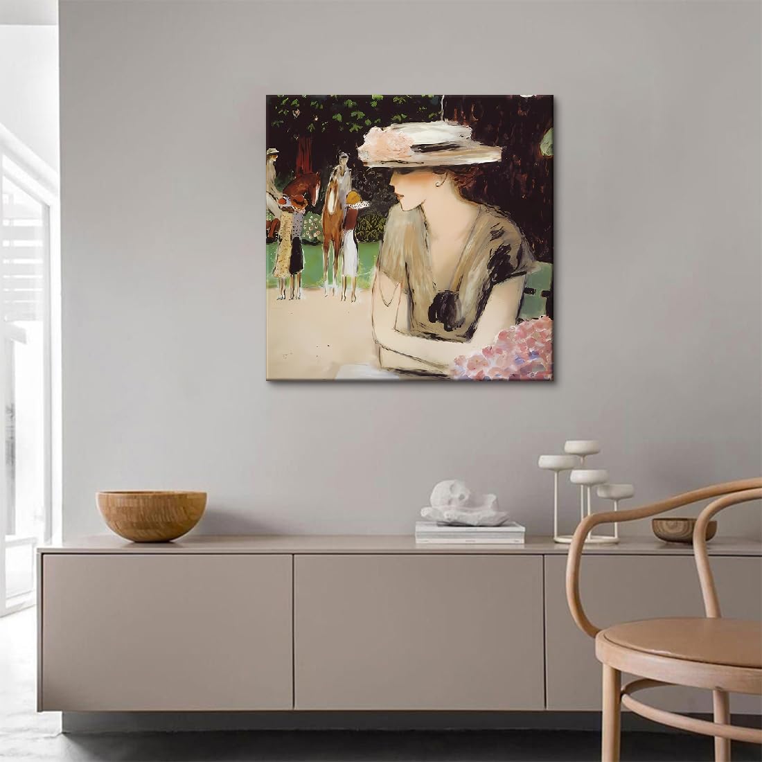 Amazon.co.jp: 絵画 カシニョール「カバリエ」 壁掛け 額入り 女性画