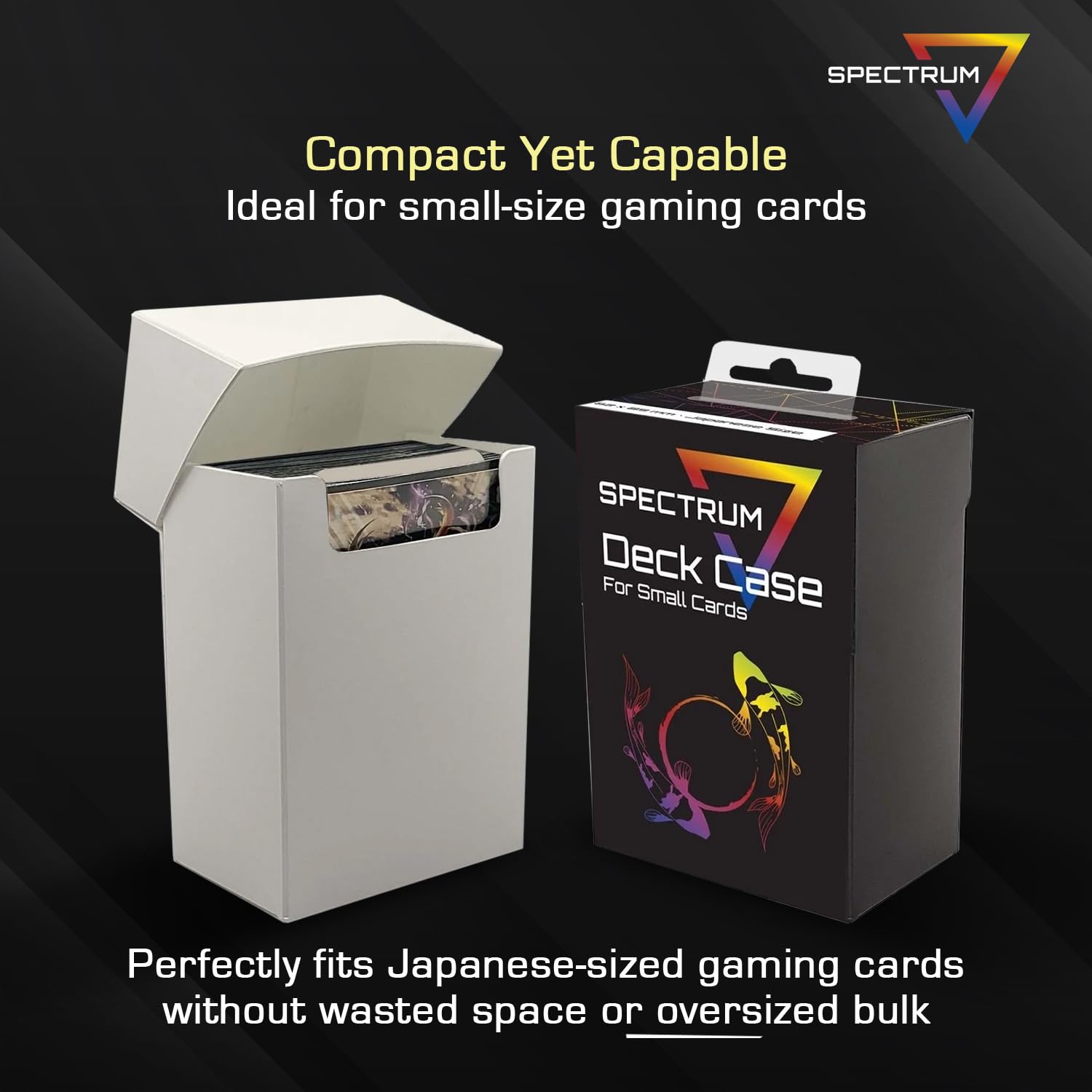 Amazon.com: BCW Japanese Small Card Deck Case - White | Holds 80