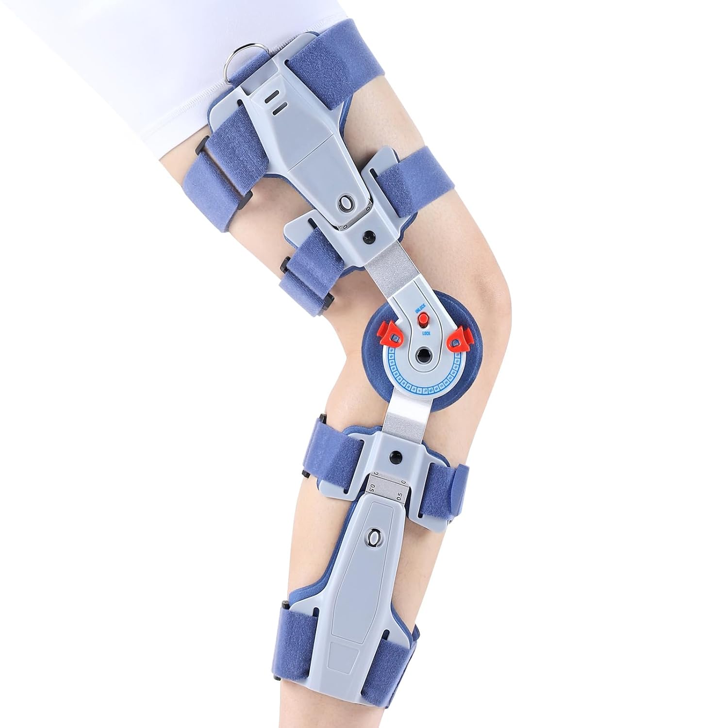 KD ROM Knee Brace Lite: Lightweight Hinged Post-Op Knee Support for ACL, MCL, PCL & Arthritis – Enhanced Comfort for Faster Recovery