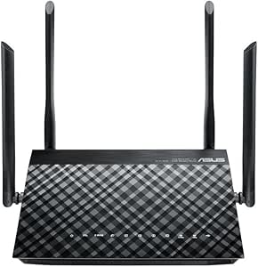 ASUS DSL-AC52U AC750 Wireless Dual-Band VDSL/ADSL 2+ Gigabit Modem Router, Annex A/B/I/J/L/M, USB Ports for 3G/4G Support, Media/FTP Server (Filter Included)