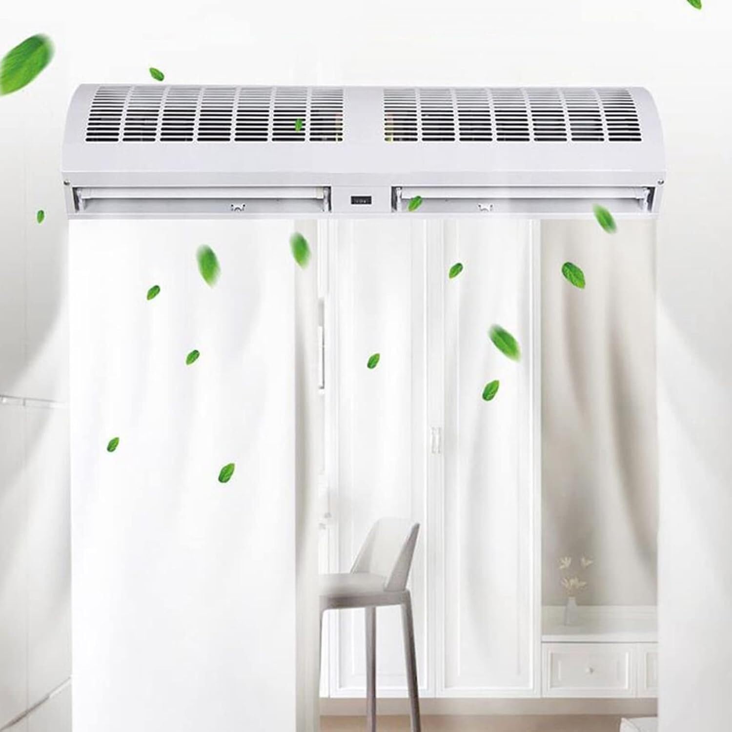 SSDDLZEQ Air Curtain for Doorway Remote Control Air Curtain Machine Commercial Air Curtain Machine Two Wind Speeds(90cm)