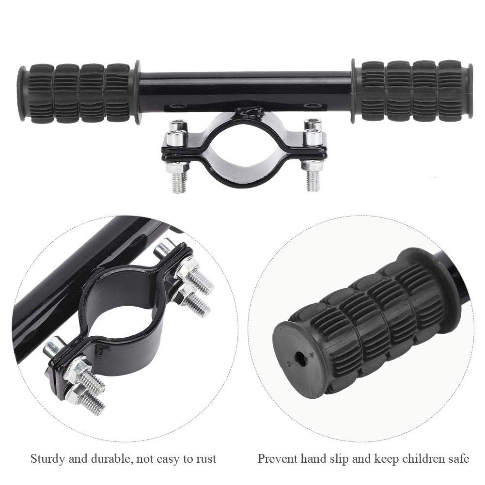 Scooter Children's Handlebar, Safety Scooter Kids Handle Grip Bar Electric Scooter Child Handrail for Electric Scooter(Black) Electric Car Scooter Supplies