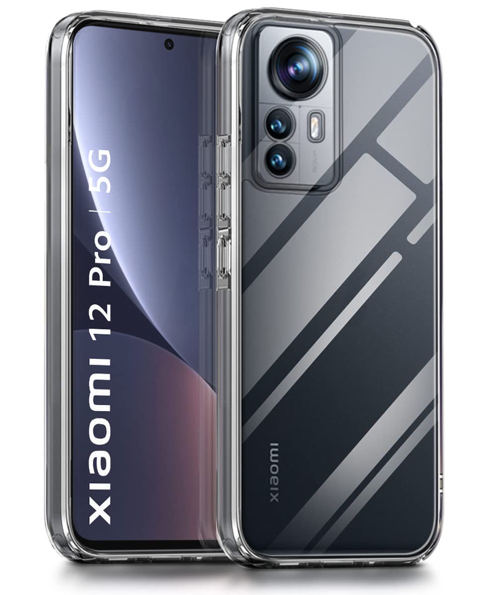 WOW IMAGINE Ultra-Hybrid Crystal Clear Back Case Cover for Xiaomi Mi 12 Pro 5G | Hard Back | Slim Fit Shockproof Design | Camera Protection Bump | Back Cover Case (PC,TPU | Transparent) (B0C2QGT5TD) Amazon Price History, Amazon Price Tracker