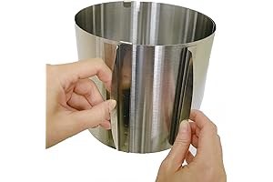 Cake Mold-Cake Ring Adjustable, Stable Stainless Steel 6-12 Inch Baking Ring with Precise Scaling