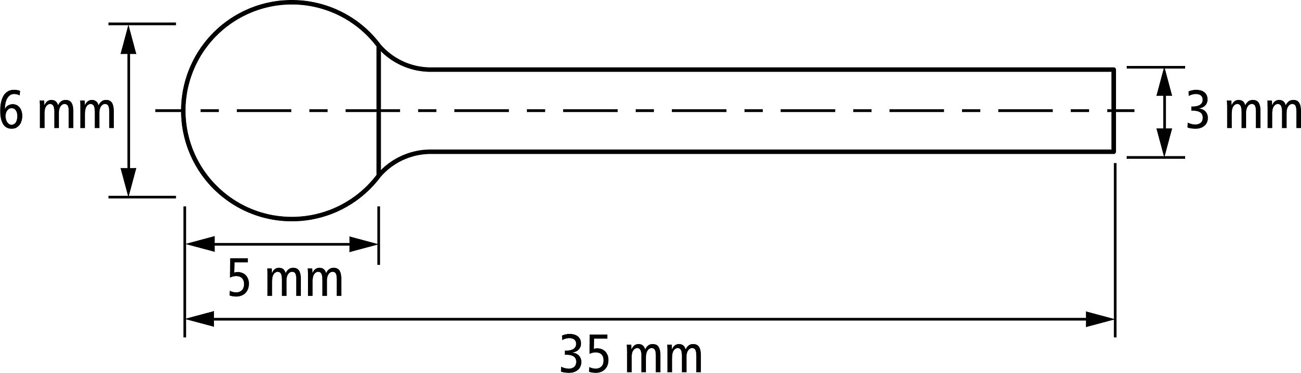 Pferd 21213083 Carbide Metal Grinding Bit D Sphere Shape 0605/3 Z3 Plus