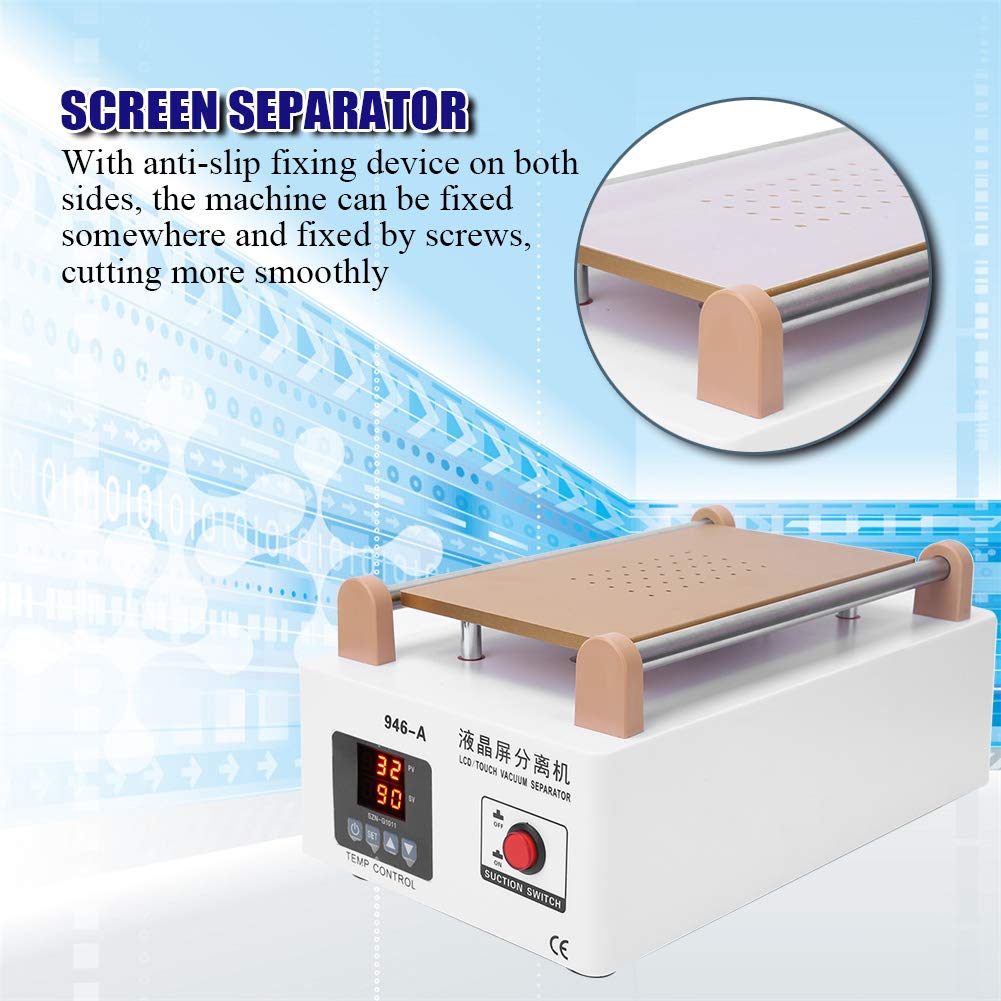 Separador de pantalla de 7 pulgadas, separador de pantalla táctil LCD, potente máquina de reparación de pantalla de bomba de vacío Split EU Plug 250V