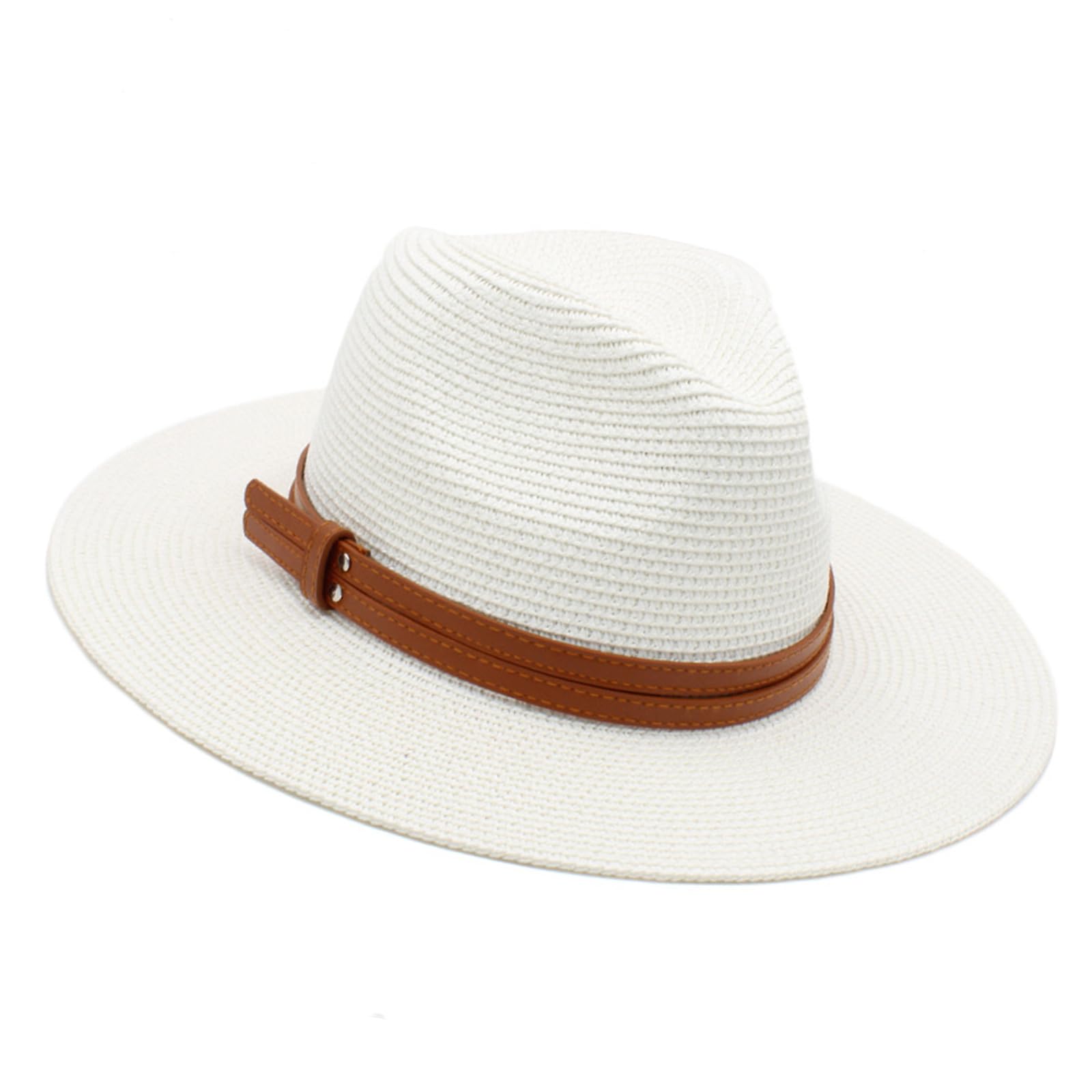 Cappello Panama Cappello Paglia Oversize Cappello da Traspirante con Catena Intrecciata per Uomini, Donne e Bambini Eleganti Protezioni Solari