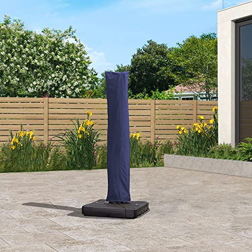 Image of PURPLE LEAF Outdoor Cantilever Umbrella Cover Easy Setup L Size Navy