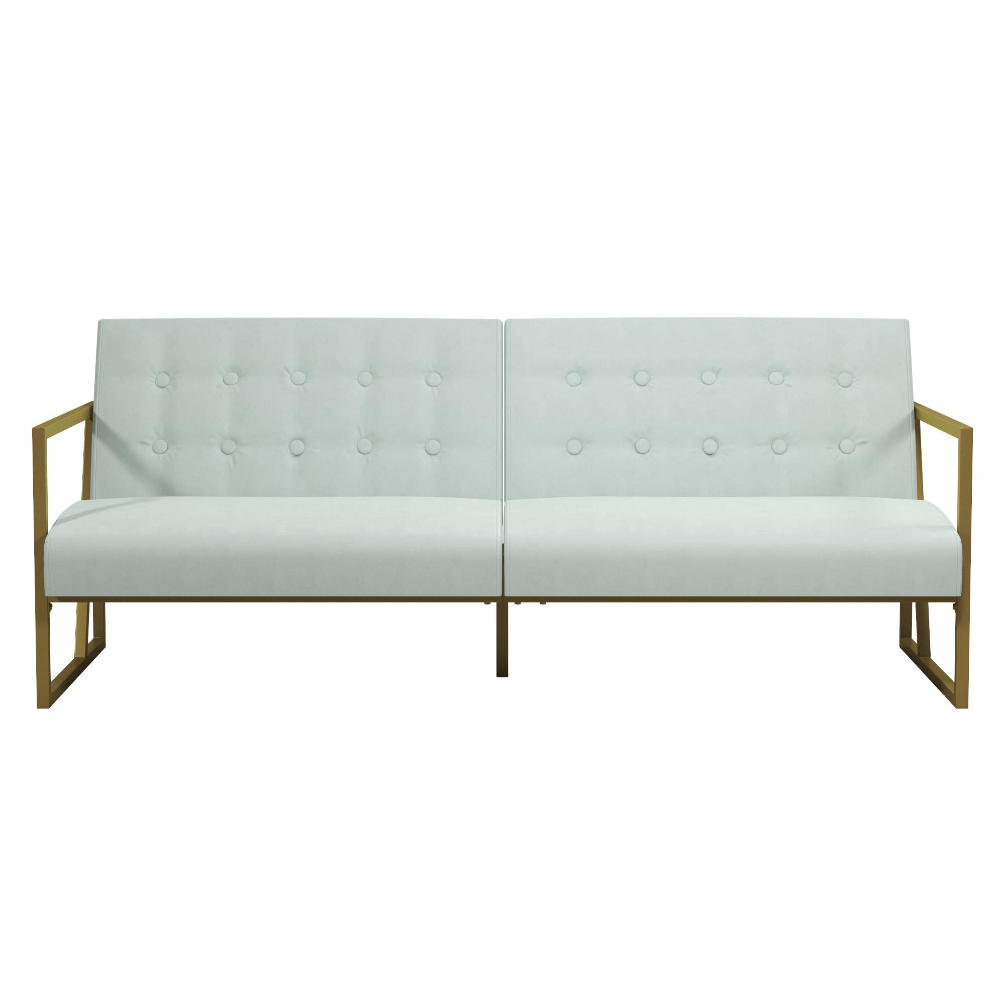 DHP Furniture Lexington Sofabed, Bleached Teal, 88x186x79cm (DxWxH)