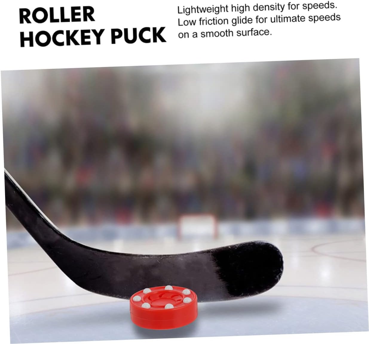 Totority 4pcs Hockey Balls for Boys and Girls Adults Plastic Ice Hockey Puck Training Puck Toy