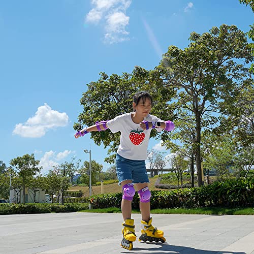 Sohour Home Kids/Youth Knee Pads Elbow Pads Wrist Guards Protective Gear Set For Kids Roller Skates, Inline Skating, Cycling, Bmx Bike, Skateboard, Scooter Riding, And Outdoor Extreme Multi-Sports #TOP5