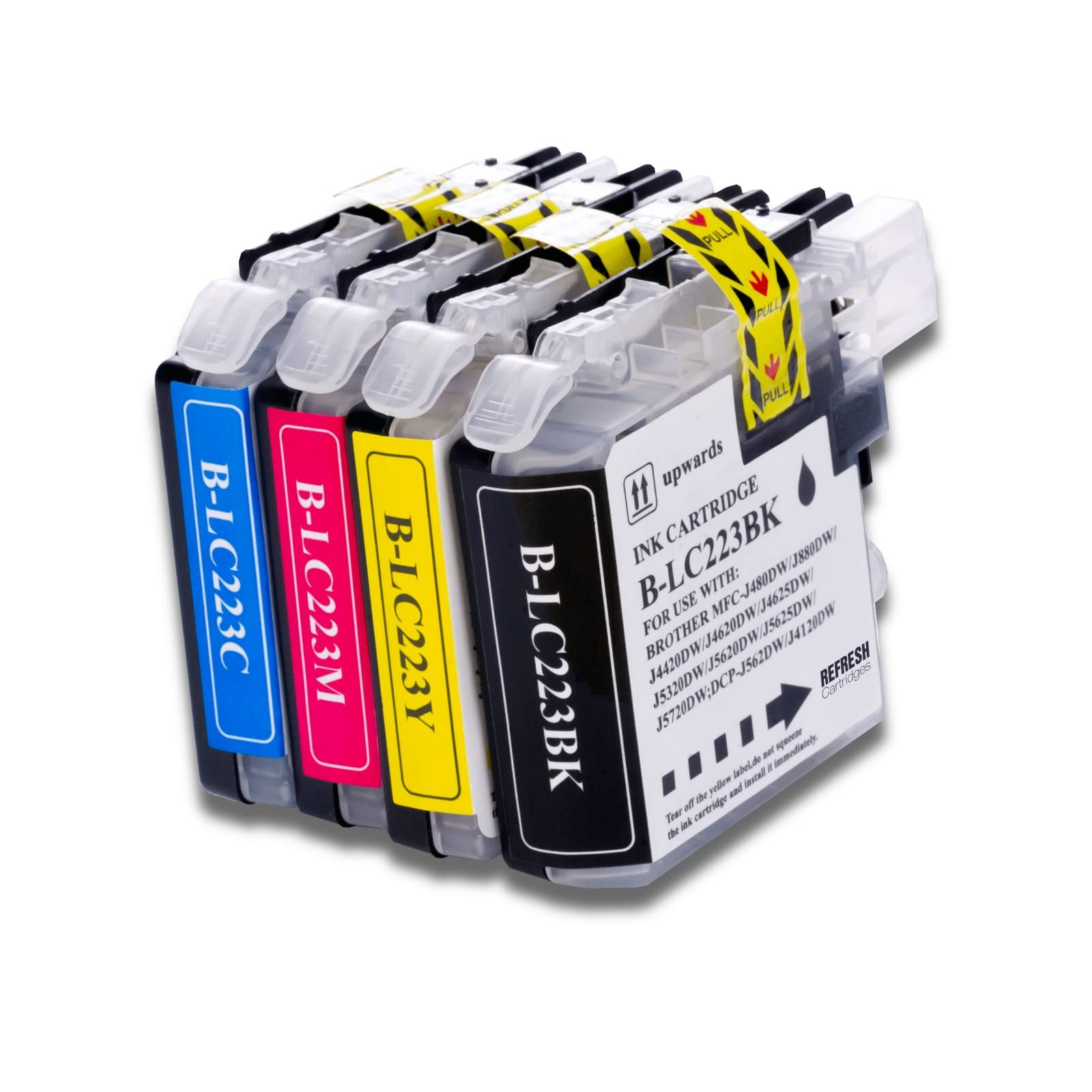 Cartuchos Tinta Compatible Con Brother LC223/LC221 Negro/Tricolor Pack