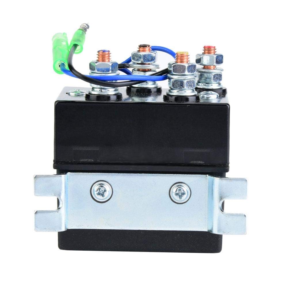 Estink Relè Solenoide Contattore per Verricello 12V 250A, per ATV UTV 1500-5000lb Argano Elettrico
