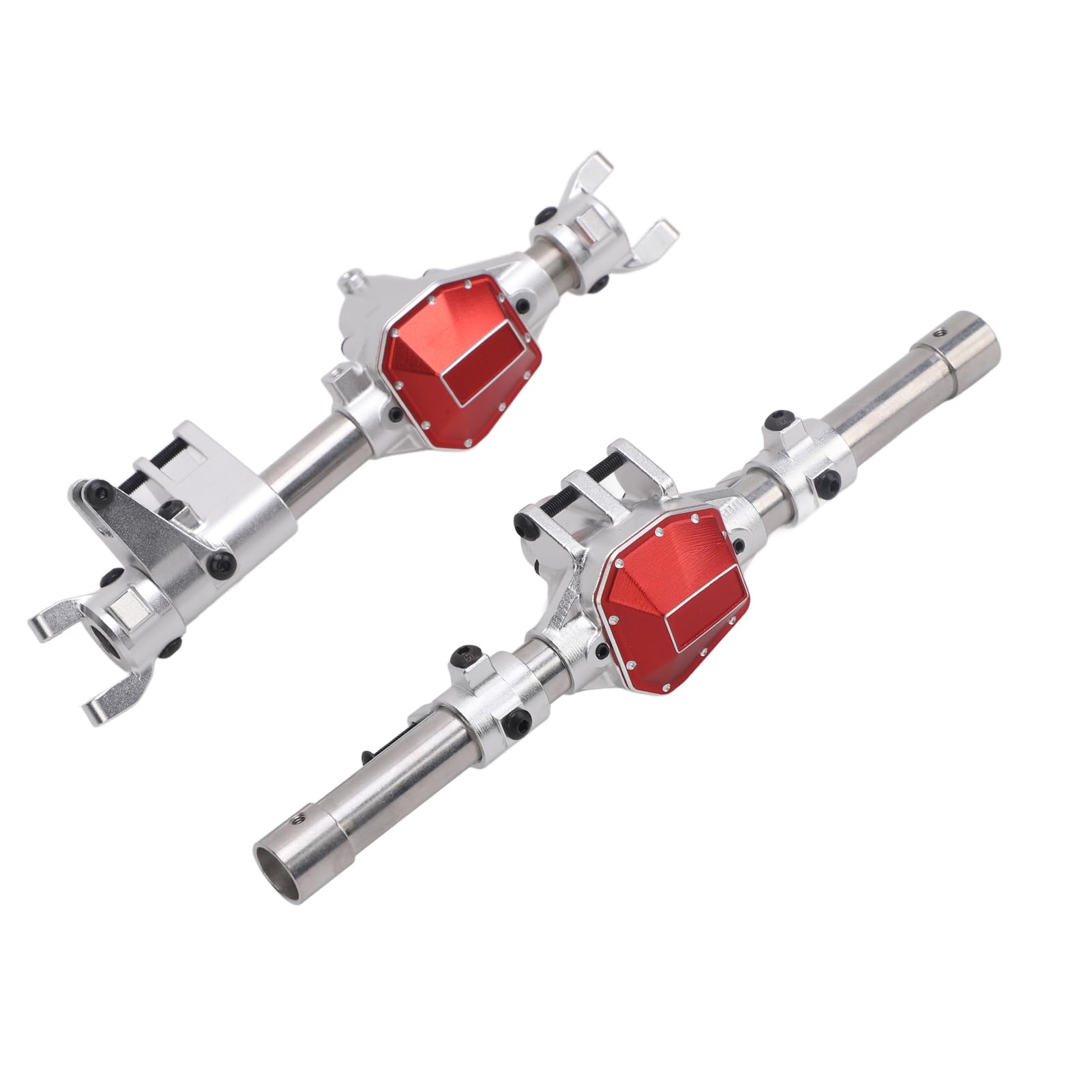 FILFEEL Stop Aluminium, Zestaw Przedniej Osi Tylnej ze Stali Nierdzewnej do Samochodu SCX10 PRO RC, Wykonany z Aluminium z Anodowanym Wykończeniem, Doskonała kompatybilność, łatwy w