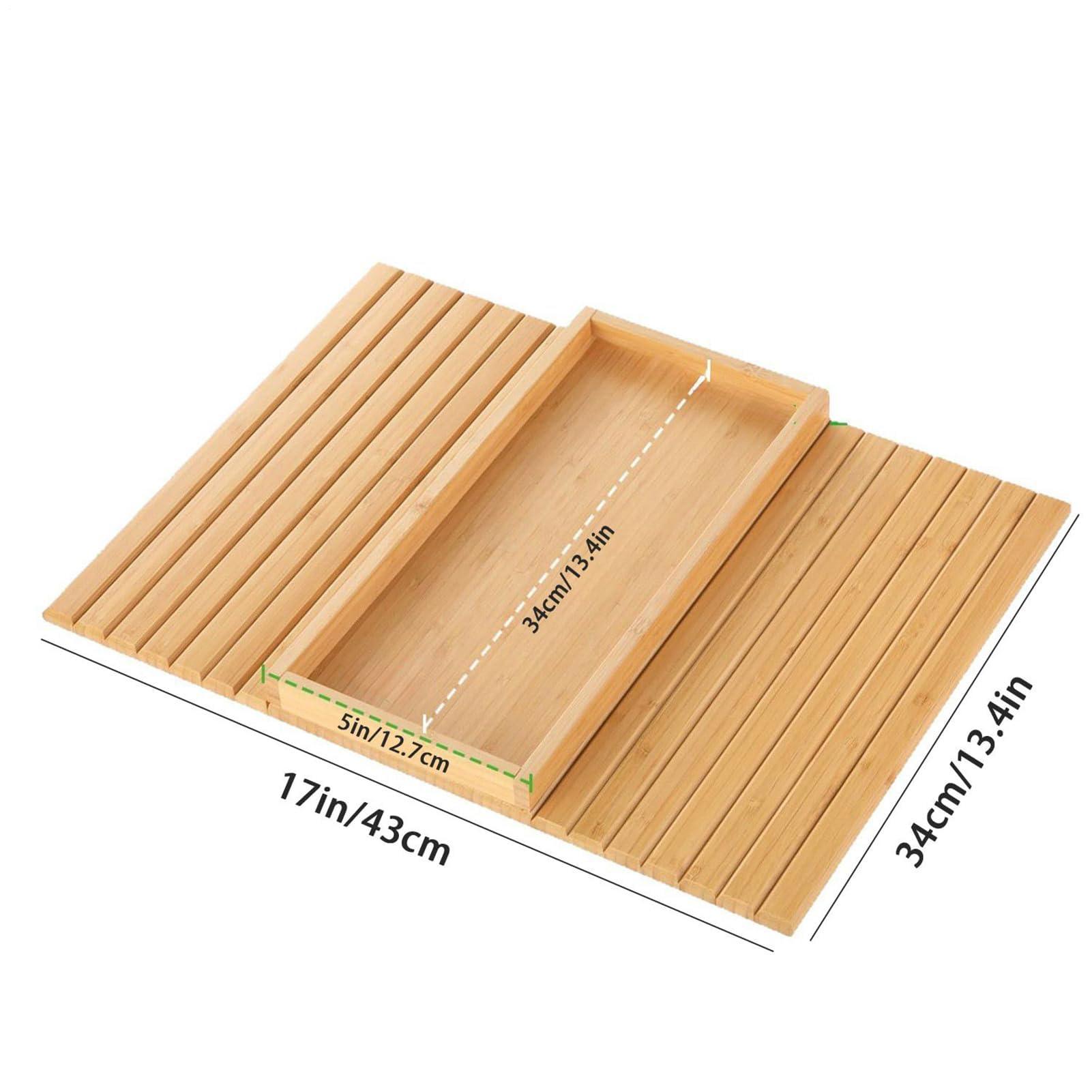 Reposabrazos plegable de madera con bandeja antideslizante para sofá, sillón, ideal para sala de estar, café, aperitivos, teléfono y control remoto
